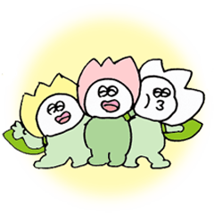 [LINEスタンプ] 大丈夫なきもちになる ふわもちの春到来！