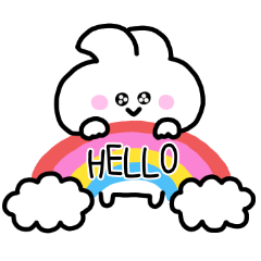 [LINEスタンプ] ゆるうさ♡スタンプ (4)