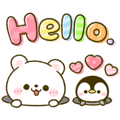 [LINEスタンプ] くまくま♡ぺんぺん