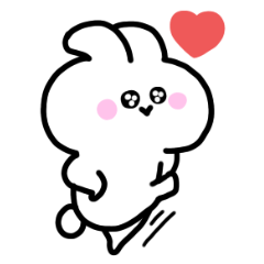 [LINEスタンプ] ゆるうさ♡スタンプ文字無し(3)