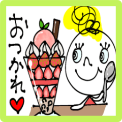[LINEスタンプ] リーゼントちゃん♡あいさつきちんと